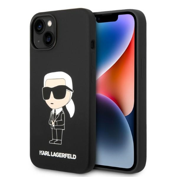 iTok webáruház - Karl Lagerfeld Karl Lagerfeld Silicone Ikonik tok iPhone 14 Plus készülékhez (fekete) 1 Karl Lagerfeld Silicone Ikonik case for iPhone 14 Plus (fekete)