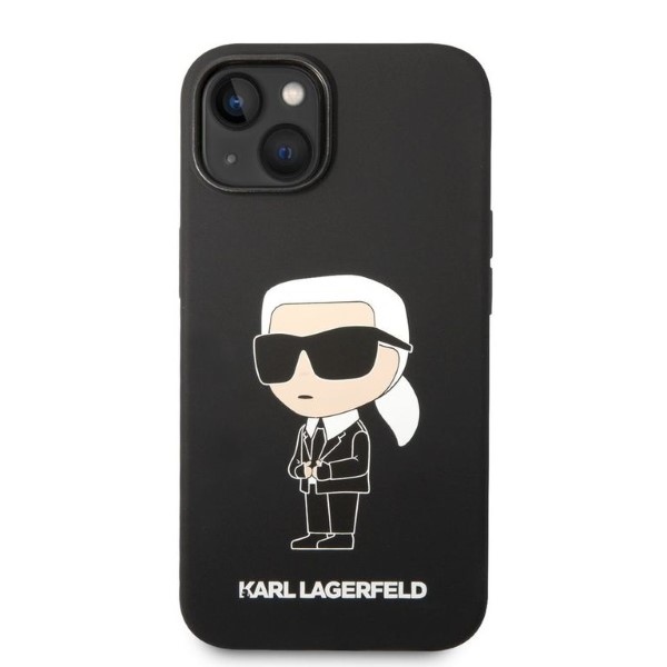 iTok webáruház - Karl Lagerfeld Karl Lagerfeld Silicone Ikonik tok iPhone 14 Plus készülékhez (fekete) 3 Karl Lagerfeld Silicone Ikonik case for iPhone 14 Plus (fekete)