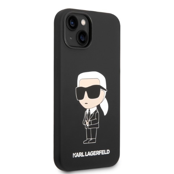 iTok webáruház - Karl Lagerfeld Karl Lagerfeld Silicone Ikonik tok iPhone 14 Plus készülékhez (fekete) 4 Karl Lagerfeld Silicone Ikonik case for iPhone 14 Plus (fekete)