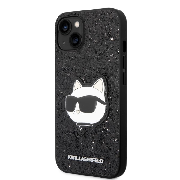 iTok webáruház - Karl Lagerfeld Karl Lagerfeld Glitter Choupette kemény tok iPhone 14 Plus készülékhez, fekete 2 Karl Lagerfeld KLHCP14MG2CPK iPhone 14 Plus 6.7" black/black hardcase Glitter Choupette Patch