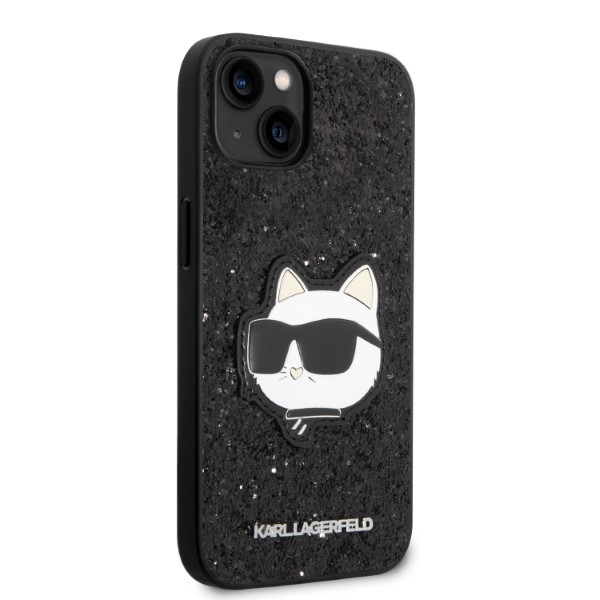 iTok webáruház - Karl Lagerfeld Karl Lagerfeld Glitter Choupette kemény tok iPhone 14 Plus készülékhez, fekete 4 Karl Lagerfeld KLHCP14MG2CPK iPhone 14 Plus 6.7" black/black hardcase Glitter Choupette Patch