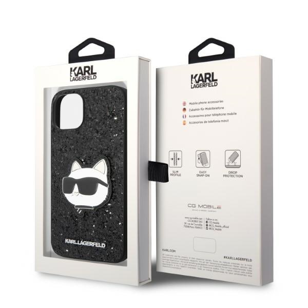 iTok webáruház - Karl Lagerfeld Karl Lagerfeld Glitter Choupette kemény tok iPhone 14 Plus készülékhez, fekete 8 Karl Lagerfeld KLHCP14MG2CPK iPhone 14 Plus 6.7" black/black hardcase Glitter Choupette Patch