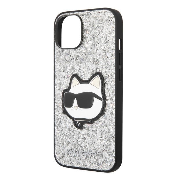iTok webáruház - Karl Lagerfeld Karl Lagerfeld KLHCP14MG2CPS Glitter Choupette kemény tok iPhone 14 Plus készülékhez – ezüst 6 Karl Lagerfeld KLHCP14MG2CPS iPhone 14 Plus 6.7" silver/silver hardcase Glitter Choupette Patch