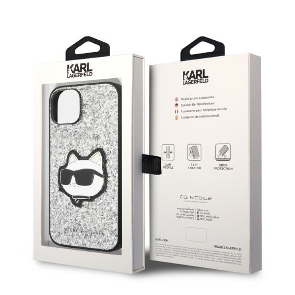 iTok webáruház - Karl Lagerfeld Karl Lagerfeld KLHCP14MG2CPS Glitter Choupette kemény tok iPhone 14 Plus készülékhez – ezüst 8 Karl Lagerfeld KLHCP14MG2CPS iPhone 14 Plus 6.7" silver/silver hardcase Glitter Choupette Patch