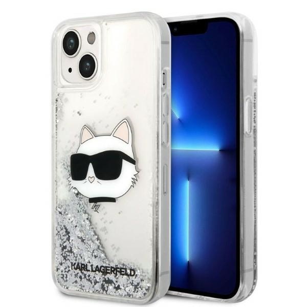 iTok webáruház - Karl Lagerfeld Karl Lagerfeld Liquid Glitter Choupette Head tok iPhone 14 Plus készülékhez 1 Karl Lagerfeld KLHCP14MLNHCCS iPhone 14 Plus 6.7" silver/silver hardcase Glitter Choupette Head