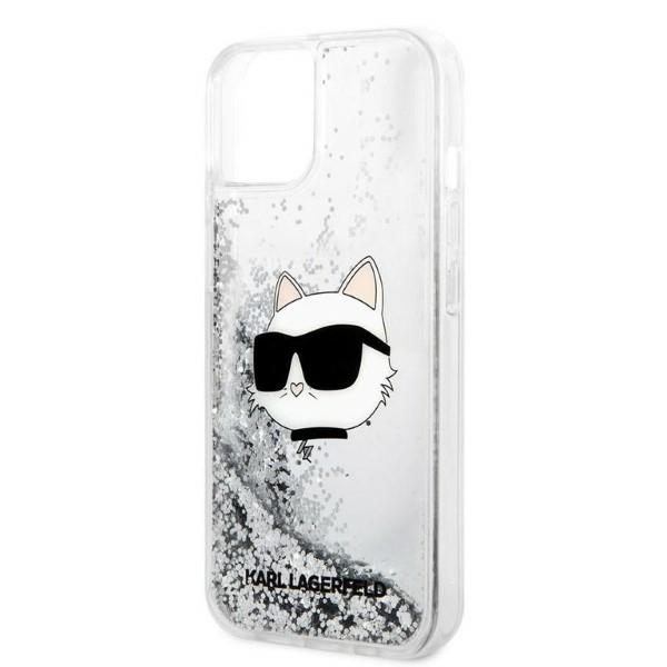 iTok webáruház - Karl Lagerfeld Karl Lagerfeld Liquid Glitter Choupette Head tok iPhone 14 Plus készülékhez 6 Karl Lagerfeld KLHCP14MLNHCCS iPhone 14 Plus 6.7" silver/silver hardcase Glitter Choupette Head