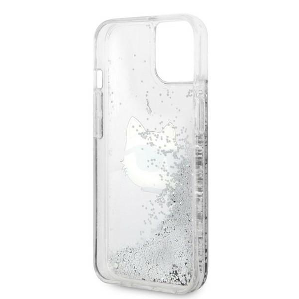 iTok webáruház - Karl Lagerfeld Karl Lagerfeld Liquid Glitter Choupette Head tok iPhone 14 Plus készülékhez 7 Karl Lagerfeld KLHCP14MLNHCCS iPhone 14 Plus 6.7" silver/silver hardcase Glitter Choupette Head