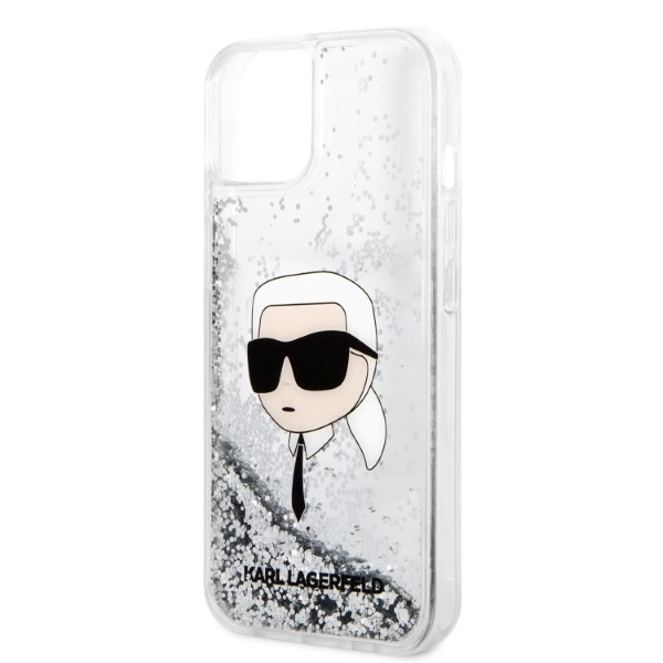 iTok webáruház - Karl Lagerfeld Karl Lagerfeld KLHCP14MLNKHCH Liquid Glitter Karl's Head tok iPhone 14 Plus készülékhez – ezüst 6 Karl Lagerfeld KLHCP14MLNKHCH iPhone 14 Plus 6.7" silver/silver hardcase Glitter Karl Head