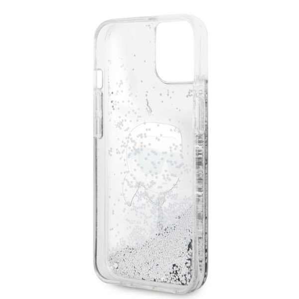 iTok webáruház - Karl Lagerfeld Karl Lagerfeld KLHCP14MLNKHCH Liquid Glitter Karl's Head tok iPhone 14 Plus készülékhez – ezüst 7 Karl Lagerfeld KLHCP14MLNKHCH iPhone 14 Plus 6.7" silver/silver hardcase Glitter Karl Head