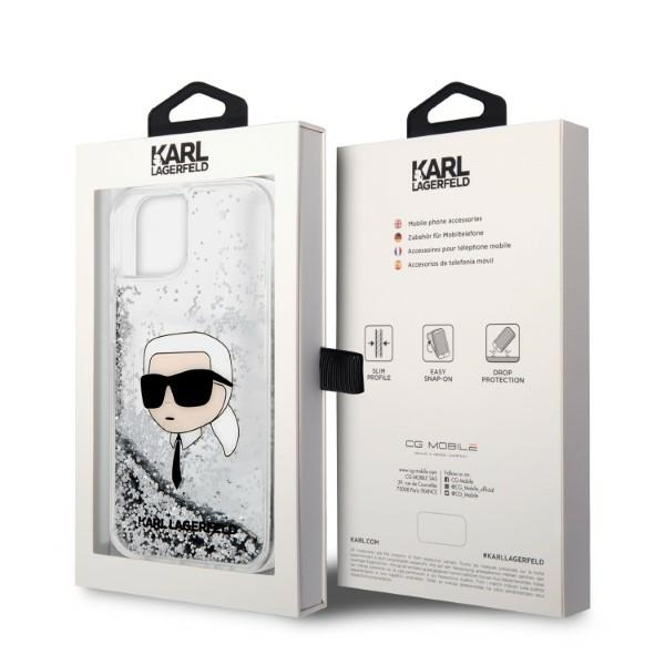 iTok webáruház - Karl Lagerfeld Karl Lagerfeld KLHCP14MLNKHCH Liquid Glitter Karl's Head tok iPhone 14 Plus készülékhez – ezüst 8 Karl Lagerfeld KLHCP14MLNKHCH iPhone 14 Plus 6.7" silver/silver hardcase Glitter Karl Head