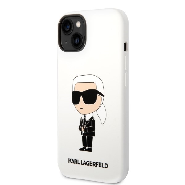 iTok webáruház - Karl Lagerfeld Karl Lagerfeld KLHCP14MSNIKBCH Silicone Ikonik szilikon tok iPhone 14 Plushoz, fehér 2 Karl Lagerfeld KLHCP14MSNIKBCH iPhone 14 Plus 6.7" hardcase white/white Silicone Ikonik