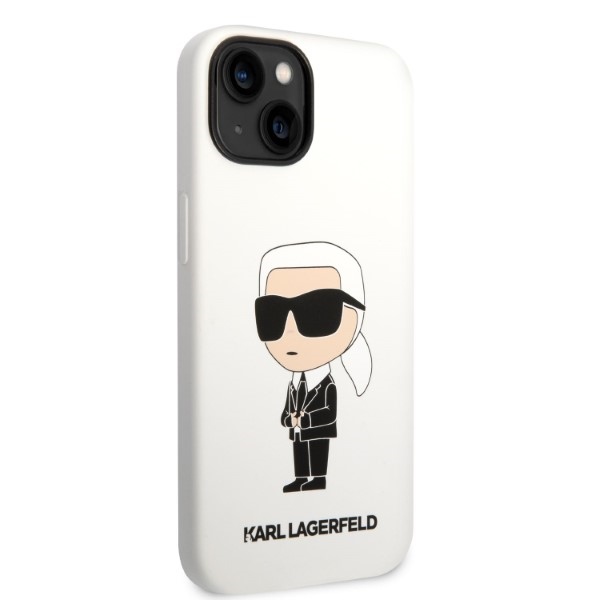 iTok webáruház - Karl Lagerfeld Karl Lagerfeld KLHCP14MSNIKBCH Silicone Ikonik szilikon tok iPhone 14 Plushoz, fehér 4 Karl Lagerfeld KLHCP14MSNIKBCH iPhone 14 Plus 6.7" hardcase white/white Silicone Ikonik