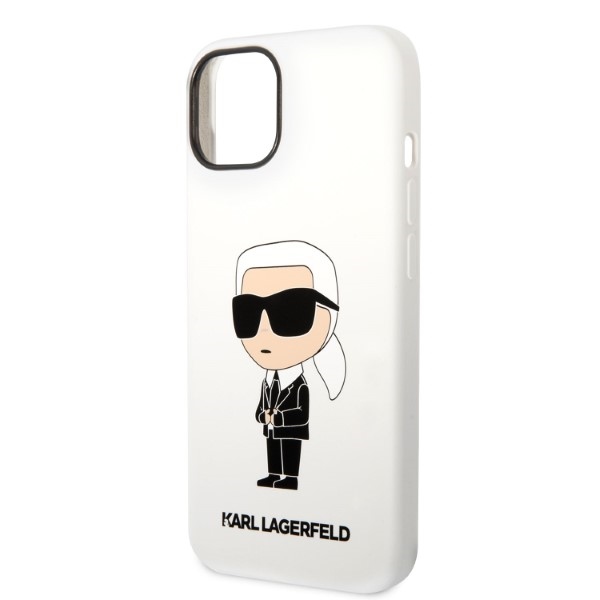 iTok webáruház - Karl Lagerfeld Karl Lagerfeld KLHCP14MSNIKBCH Silicone Ikonik szilikon tok iPhone 14 Plushoz, fehér 6 Karl Lagerfeld KLHCP14MSNIKBCH iPhone 14 Plus 6.7" hardcase white/white Silicone Ikonik