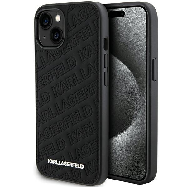 iTok webáruház - Karl Lagerfeld Karl Lagerfeld Quilted K Pattern tok iPhone 15 Plus / 14 Plus készülékhez (fekete) 1 Karl Lagerfeld Quilted K Pattern case for iPhone 15 Plus / 14 Plus (fekete)