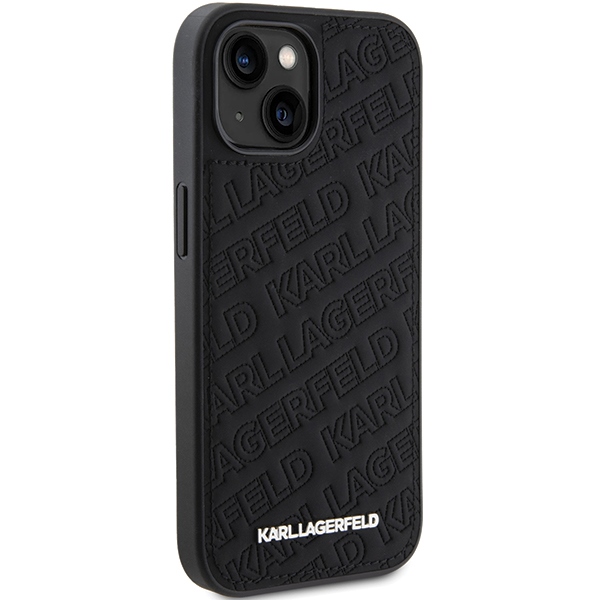 iTok webáruház - Karl Lagerfeld Karl Lagerfeld Quilted K Pattern tok iPhone 15 Plus / 14 Plus készülékhez (fekete) 4 Karl Lagerfeld Quilted K Pattern case for iPhone 15 Plus / 14 Plus (fekete)