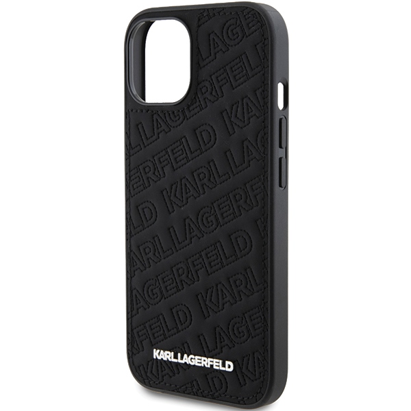 iTok webáruház - Karl Lagerfeld Karl Lagerfeld Quilted K Pattern tok iPhone 15 Plus / 14 Plus készülékhez (fekete) 6 Karl Lagerfeld Quilted K Pattern case for iPhone 15 Plus / 14 Plus (fekete)