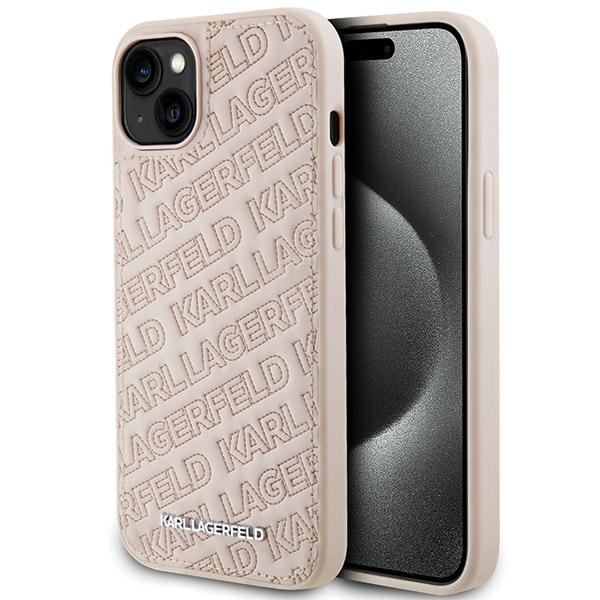 iTok webáruház - Karl Lagerfeld Karl Lagerfeld Quilted K Pattern tok iPhone 15 Plus / 14 Plus (rózsaszín) 1 Karl Lagerfeld Quilted K Pattern case for iPhone 15 Plus / 14 Plus (rózsaszín)