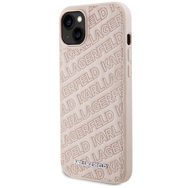 iTok webáruház - Karl Lagerfeld Karl Lagerfeld Quilted K Pattern tok iPhone 15 Plus / 14 Plus (rózsaszín) 2 Karl Lagerfeld Quilted K Pattern case for iPhone 15 Plus / 14 Plus (rózsaszín)