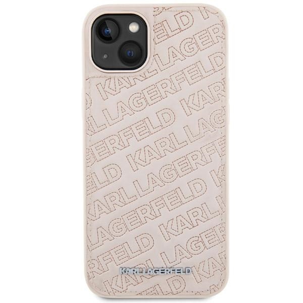 iTok webáruház - Karl Lagerfeld Karl Lagerfeld Quilted K Pattern tok iPhone 15 Plus / 14 Plus (rózsaszín) 3 Karl Lagerfeld Quilted K Pattern case for iPhone 15 Plus / 14 Plus (rózsaszín)