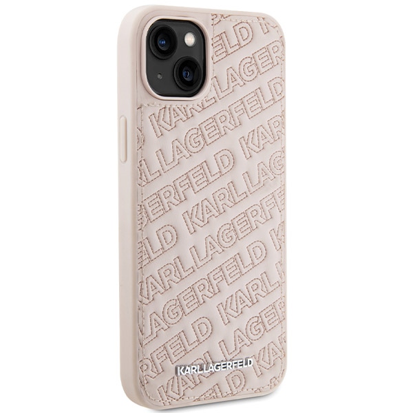 iTok webáruház - Karl Lagerfeld Karl Lagerfeld Quilted K Pattern tok iPhone 15 Plus / 14 Plus (rózsaszín) 4 Karl Lagerfeld Quilted K Pattern case for iPhone 15 Plus / 14 Plus (rózsaszín)