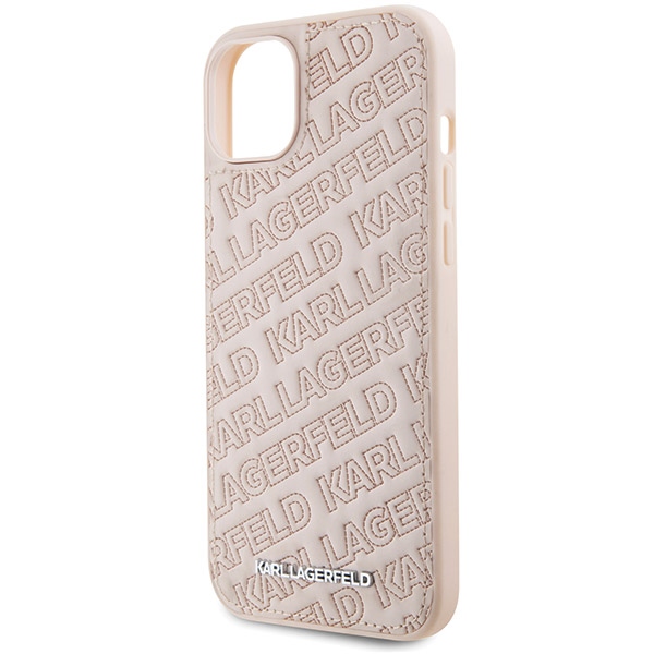 iTok webáruház - Karl Lagerfeld Karl Lagerfeld Quilted K Pattern tok iPhone 15 Plus / 14 Plus (rózsaszín) 6 Karl Lagerfeld Quilted K Pattern case for iPhone 15 Plus / 14 Plus (rózsaszín)