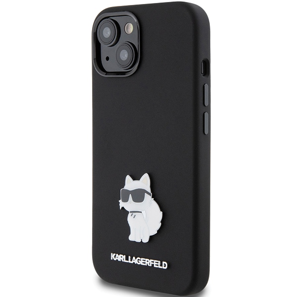 iTok webáruház - Karl Lagerfeld Karl Lagerfeld Silicone Choupette Metal Pin tok iPhone 15 Plus / 14 Plus készülékhez (fekete) 2 Karl Lagerfeld Silicone Choupette Metal Pin case for iPhone 15 Plus / 14 Plus (fekete)