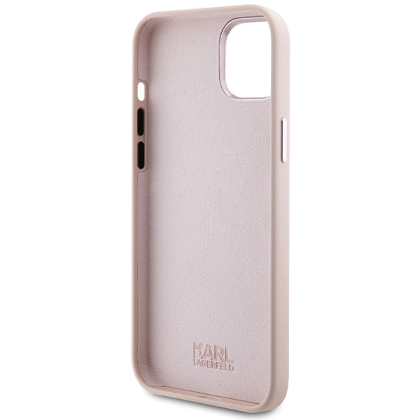 iTok webáruház - Karl Lagerfeld Karl Lagerfeld Silicone Choupette Metal Pin szilikon tok iPhone 15 Plus / 14 Plus készülékhez (rózsaszín) 7 Karl Lagerfeld Silicone Choupette Metal Pin Case for iPhone 15 Plus / 14 Plus (rózsaszín)