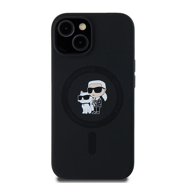 iTok webáruház - Karl Lagerfeld Karl Lagerfeld Silicone Karl & Choupette MagSafe tok iPhone 15 Plus / 14 Plus készülékhez (fekete) 3 Karl Lagerfeld Silicone Karl&Choupette MagSafe case for iPhone 15 Plus / 14 Plus (fekete)