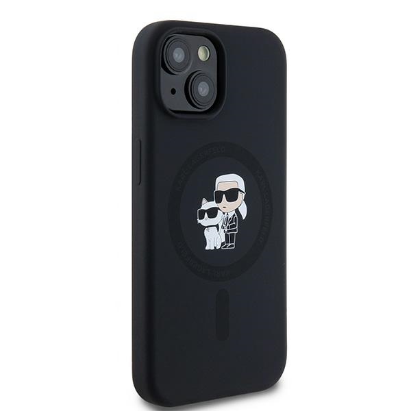 iTok webáruház - Karl Lagerfeld Karl Lagerfeld Silicone Karl & Choupette MagSafe tok iPhone 15 Plus / 14 Plus készülékhez (fekete) 4 Karl Lagerfeld Silicone Karl&Choupette MagSafe case for iPhone 15 Plus / 14 Plus (fekete)