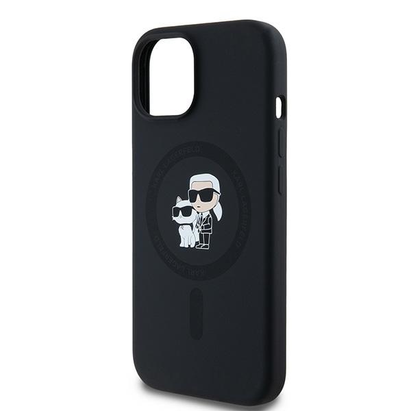 iTok webáruház - Karl Lagerfeld Karl Lagerfeld Silicone Karl & Choupette MagSafe tok iPhone 15 Plus / 14 Plus készülékhez (fekete) 6 Karl Lagerfeld Silicone Karl&Choupette MagSafe case for iPhone 15 Plus / 14 Plus (fekete)