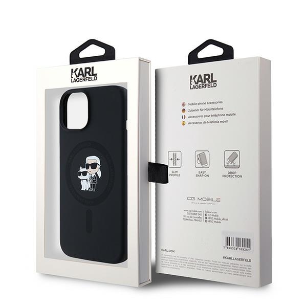 iTok webáruház - Karl Lagerfeld Karl Lagerfeld Silicone Karl & Choupette MagSafe tok iPhone 15 Plus / 14 Plus készülékhez (fekete) 8 Karl Lagerfeld Silicone Karl&Choupette MagSafe case for iPhone 15 Plus / 14 Plus (fekete)