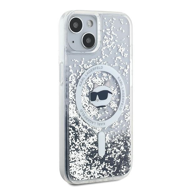 iTok webáruház - Karl Lagerfeld Karl Lagerfeld Liquid Glitter Choupette Head MagSafe tok iPhone 15 Plus / 14 Plus készülékhez (átlátszó) 4 Karl Lagerfeld Liquid Glitter Choupette Head MagSafe Case for iPhone 15 Plus / 14 Plus (átlátszó)