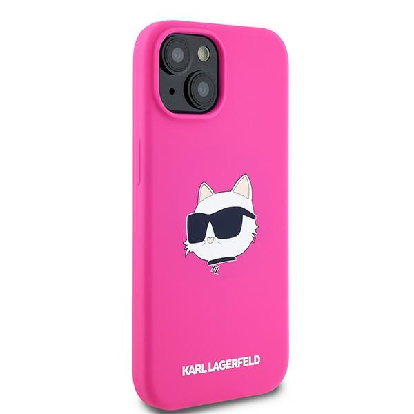 iTok webáruház - Karl Lagerfeld Karl Lagerfeld Silicone Choupette Head MagSafe szilikon tok iPhone 15 Plus / 14 Plus készülékhez (rózsaszín) 4 Karl Lagerfeld Silicone Choupette Head MagSafe Case for iPhone 15 Plus / 14 Plus (rózsaszín)