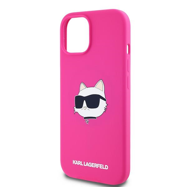 iTok webáruház - Karl Lagerfeld Karl Lagerfeld Silicone Choupette Head MagSafe szilikon tok iPhone 15 Plus / 14 Plus készülékhez (rózsaszín) 6 Karl Lagerfeld Silicone Choupette Head MagSafe Case for iPhone 15 Plus / 14 Plus (rózsaszín)