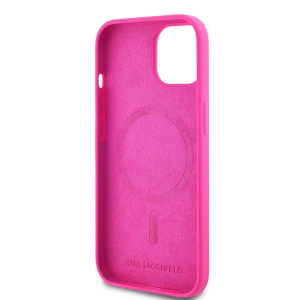 iTok webáruház - Karl Lagerfeld Karl Lagerfeld Silicone Choupette Head MagSafe szilikon tok iPhone 15 Plus / 14 Plus készülékhez (rózsaszín) 7 Karl Lagerfeld Silicone Choupette Head MagSafe Case for iPhone 15 Plus / 14 Plus (rózsaszín)
