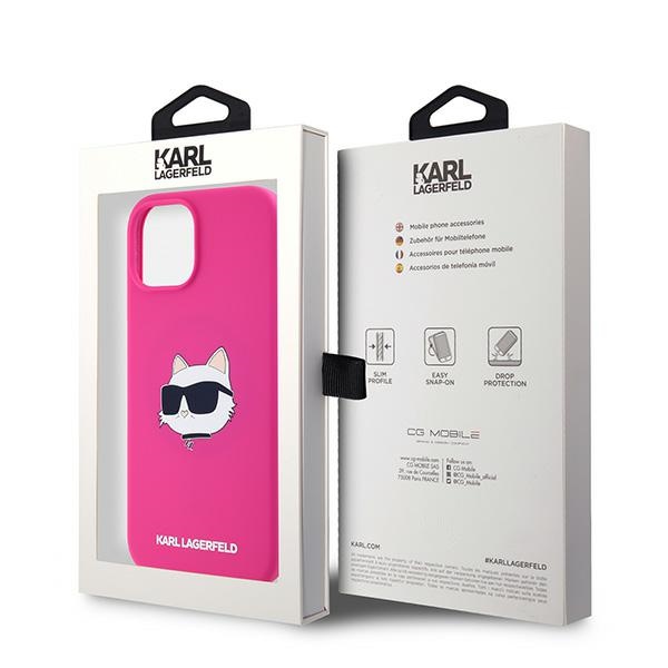 iTok webáruház - Karl Lagerfeld Karl Lagerfeld Silicone Choupette Head MagSafe szilikon tok iPhone 15 Plus / 14 Plus készülékhez (rózsaszín) 8 Karl Lagerfeld Silicone Choupette Head MagSafe Case for iPhone 15 Plus / 14 Plus (rózsaszín)