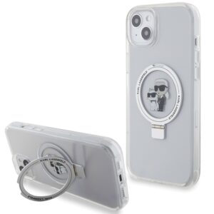 Karl Lagerfeld Ring Stand Karl & Choupette MagSafe tok iPhone 15 Plus / 14 Plus készülékhez