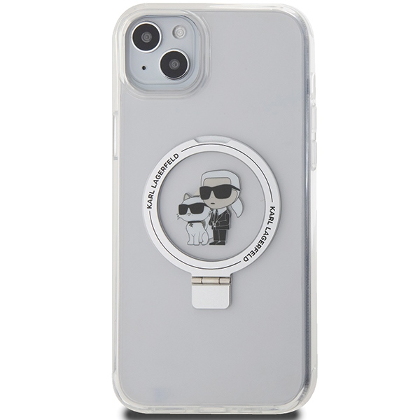 iTok webáruház - Karl Lagerfeld Karl Lagerfeld Ring Stand Karl & Choupette MagSafe tok iPhone 15 Plus / 14 Plus készülékhez 3 Karl Lagerfeld KLHMP15MHMRSKCH iPhone 15 Plus / 14 Plus 6.7" white/white hardcase Ring Stand Karl&Choupette MagSafe