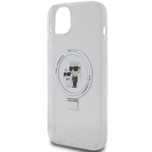 iTok webáruház - Karl Lagerfeld Karl Lagerfeld Ring Stand Karl & Choupette MagSafe tok iPhone 15 Plus / 14 Plus készülékhez 6 Karl Lagerfeld KLHMP15MHMRSKCH iPhone 15 Plus / 14 Plus 6.7" white/white hardcase Ring Stand Karl&Choupette MagSafe