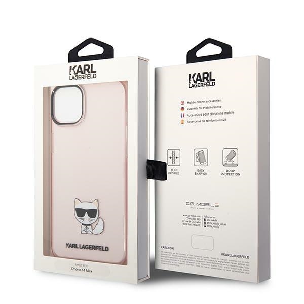 iTok webáruház - Karl Lagerfeld Karl Lagerfeld Choupette Body átlátszó tok iPhone 14 Plus / 15 Plus 6.7" készülékhez (rózsaszín) 8 Karl Lagerfeld Transparent Choupette Body Case for iPhone 14 Plus / 15 Plus 6.7" (rózsaszín)