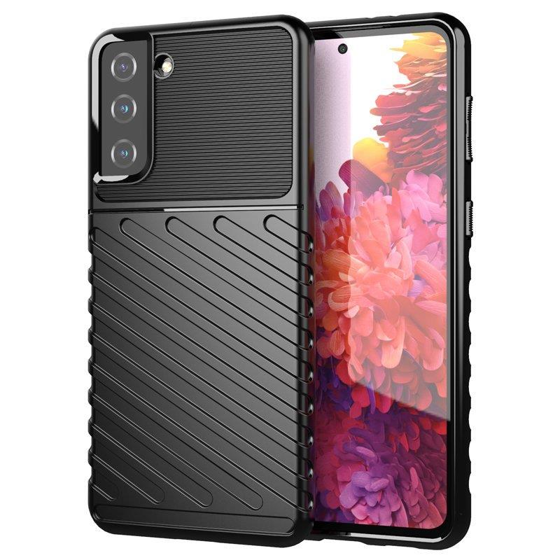 iTok webáruház - Samsung Thunder Case rugalmas, páncélozott tok Samsung Galaxy S22+ készülékhez – fekete 1 Thunder Case flexible armored cover for Samsung Galaxy S22 + (S22 Plus) black