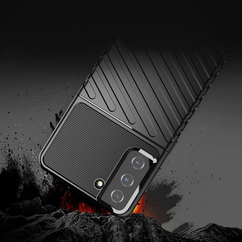 iTok webáruház - Samsung Thunder Case rugalmas, páncélozott tok Samsung Galaxy S22+ készülékhez – fekete 4 Thunder Case flexible armored cover for Samsung Galaxy S22 + (S22 Plus) black