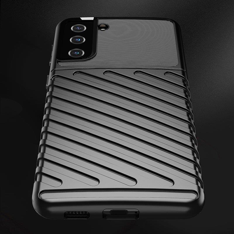 iTok webáruház - Samsung Thunder Case rugalmas, páncélozott tok Samsung Galaxy S22+ készülékhez – fekete 5 Thunder Case flexible armored cover for Samsung Galaxy S22 + (S22 Plus) black