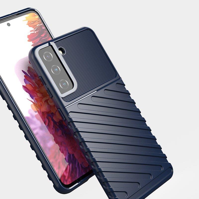 iTok webáruház - Samsung Thunder Case rugalmas, páncélozott tok Samsung Galaxy S22+ készülékhez – fekete 6 Thunder Case flexible armored cover for Samsung Galaxy S22 + (S22 Plus) black