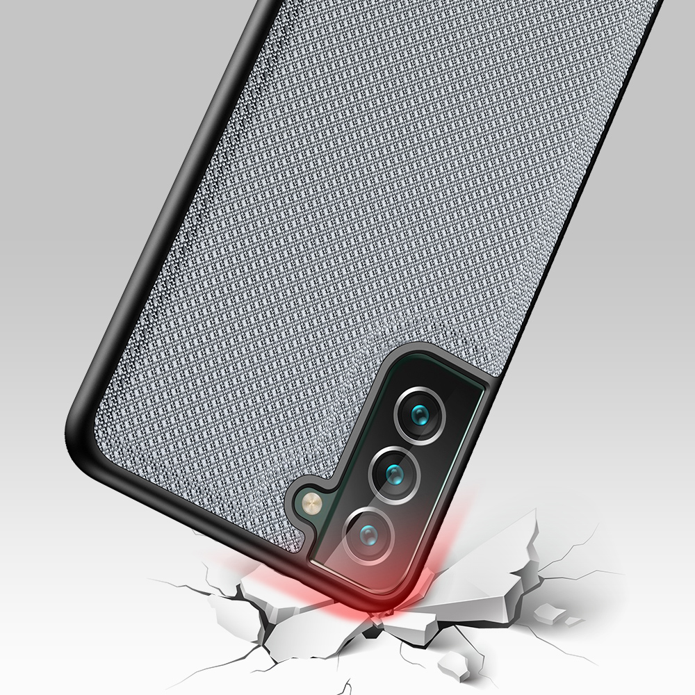 iTok webáruház - Dux Ducis Dux Ducis Fino tok Samsung Galaxy S22+ készülékhez – kék 6 Dux Ducis Fino case is made of nylon material for Samsung Galaxy S22 + (S22 Plus) blue
