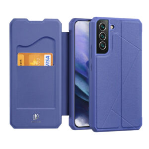 Dux Ducis Skin X flip tok Samsung Galaxy S22+ készülékhez, kék