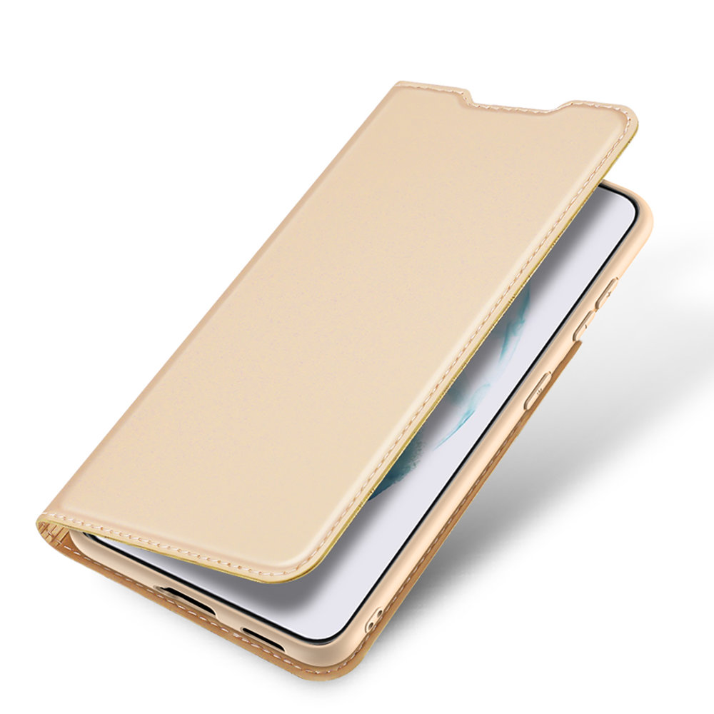 iTok webáruház - Dux Ducis Dux Ducis Skin Pro tok Samsung Galaxy S22+ készülékhez – arany 4 Dux Ducis Skin Pro Holster Cover Flip Cover for Samsung Galaxy S22 + (S22 Plus) gold