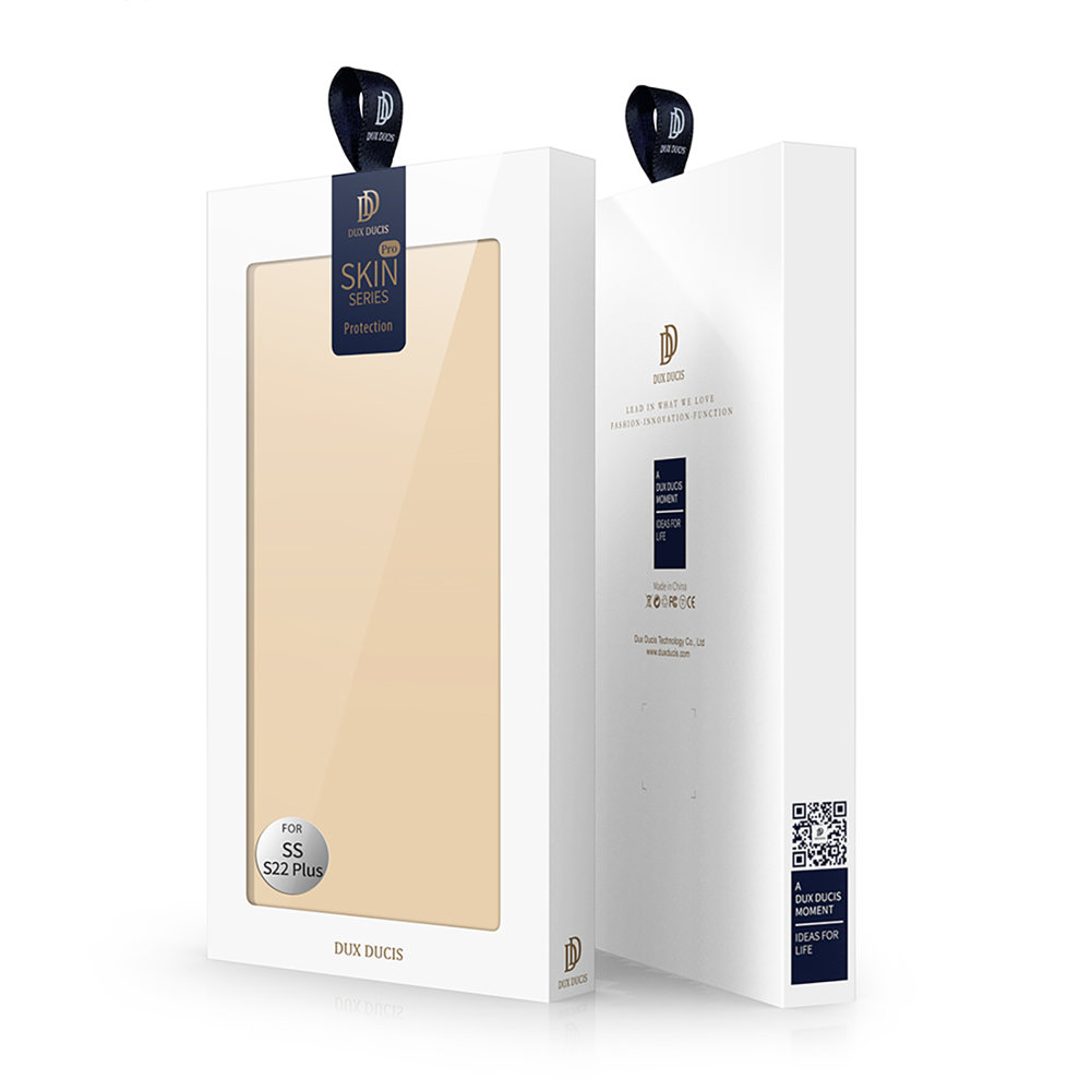 iTok webáruház - Dux Ducis Dux Ducis Skin Pro tok Samsung Galaxy S22+ készülékhez – arany 5 Dux Ducis Skin Pro Holster Cover Flip Cover for Samsung Galaxy S22 + (S22 Plus) gold
