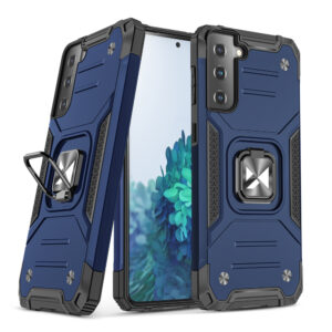 Wozinsky Ring Armor ütésálló hibrid tok Samsung Galaxy S22+ készülékhez, kék
