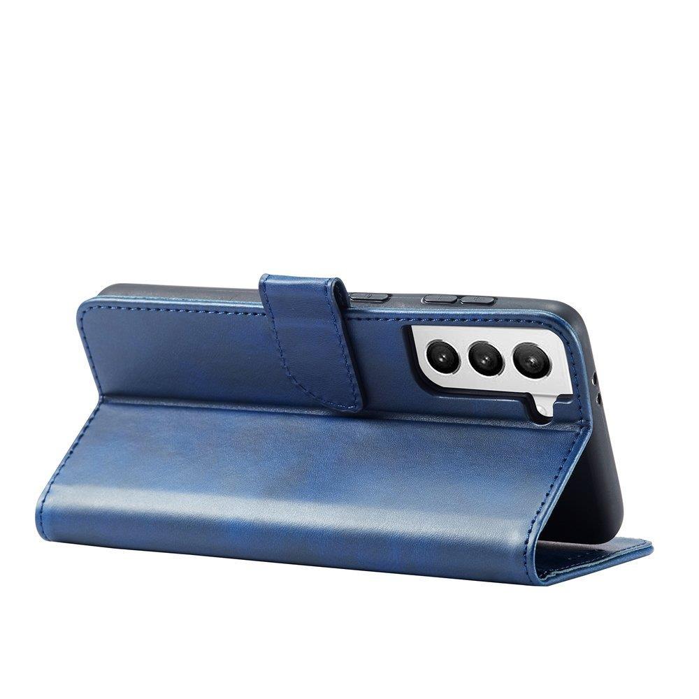 iTok webáruház - Samsung Magnet Case Elegant könyvtok Samsung Galaxy S22+ készülékhez – kék 5 Magnet Case Elegant Case Cover Flip Cover Samsung Galaxy S22 + (S22 Plus) Blue
